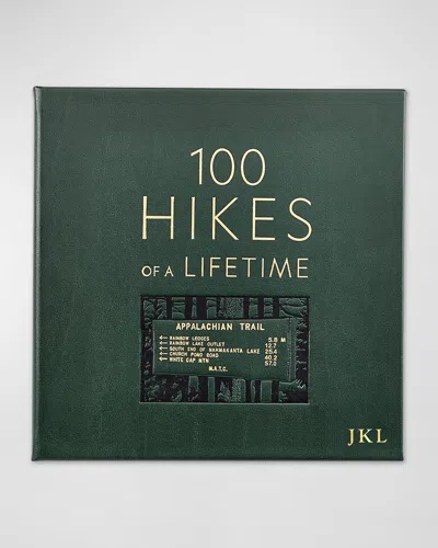 Graphic Image 100 Hikes Of A Lifetime Book - Personalized In Green