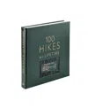Graphic Image 100 Hikes Of A Lifetime Leather Bound Book In Green