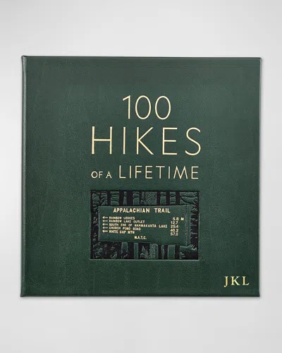 Graphic Image 100 Hikes Of A Lifetime Leather Bound Book - Personalized