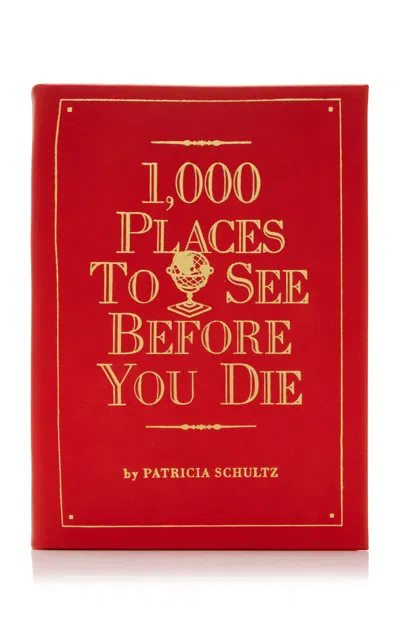 Graphic Image 1;000 Places To See Before You Die Leather Hardcover Book In Red