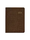 GRAPHIC IMAGE 2024 EMBOSSED CROCODILE LEATHER DESK DIARY