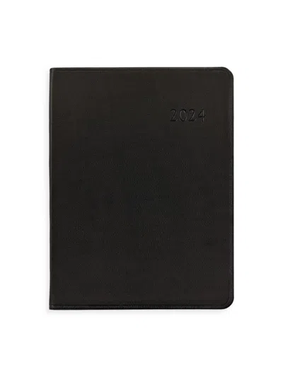 Graphic Image 2024 Leather Desk Diary In Black