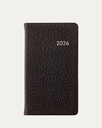 Graphic Image 2026 6" Leather Pocket Datebook In Black