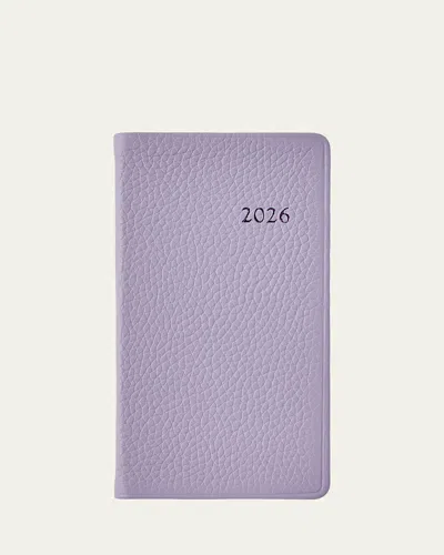 Graphic Image 2026 6" Leather Pocket Datebook In Purple