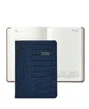Graphic Image 2026 Embossed Croc Leather Weekly Notebook In Blue