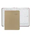 Graphic Image 2026 Goatskin Leather Desk Diary In Neutral