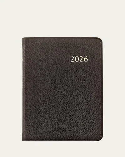 Graphic Image 2026 Leather Daily Journal In Black