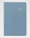 Graphic Image 2026 Leather Daily Journal In Blue