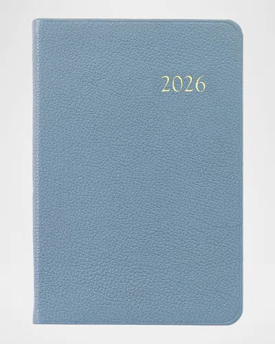 Graphic Image 2026 Leather Daily Journal In Blue