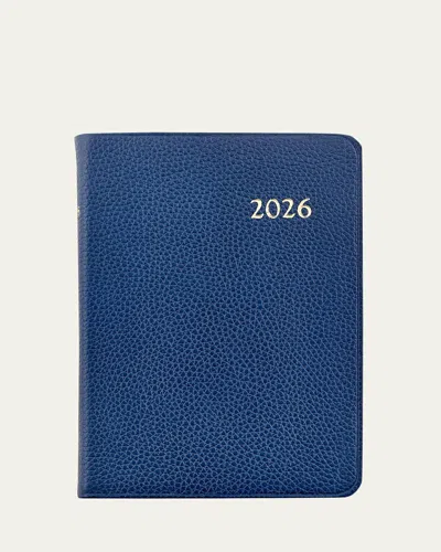 Graphic Image 2026 Leather Daily Journal In Blue