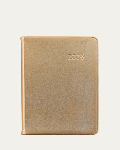Graphic Image 2026 Leather Daily Journal In Gold