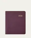 Graphic Image 2026 Leather Desk Diary In Burgundy