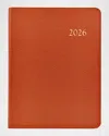 Graphic Image 2026 Leather Desk Diary In Orange