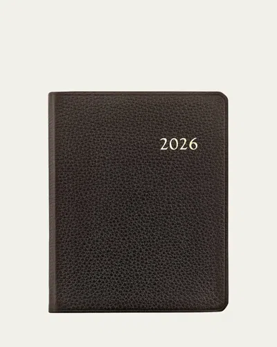 Graphic Image 2026 Leather Weekly Journal In Black