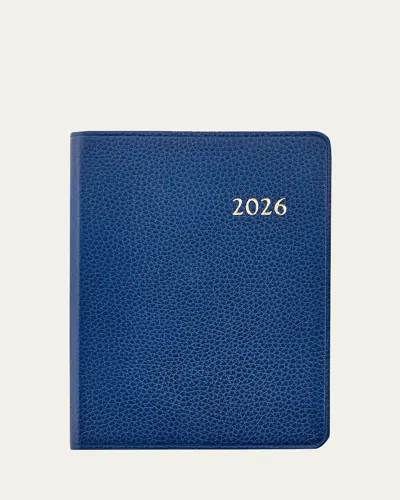 Graphic Image 2026 Leather Weekly Journal In Blue