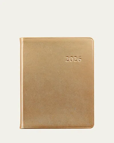 Graphic Image 2026 Leather Weekly Journal In Gold