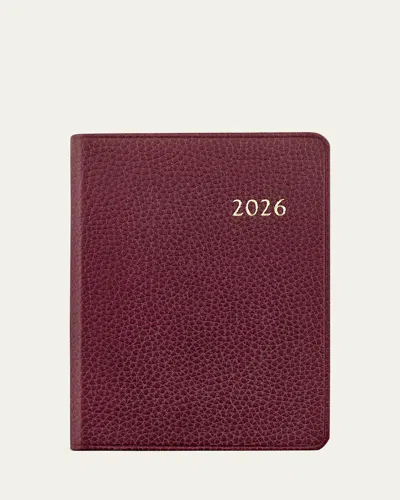 Graphic Image 2026 Leather Weekly Journal In Purple