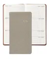 Graphic Image 2026 Pebble Leather Pocket Datebook In Neutral