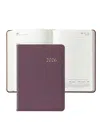 Graphic Image 2026 Pebble Leather Weekly Notebook In Purple
