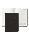 Graphic Image 2026 Traditional Leather Weekly Notebook In Black