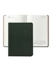 Graphic Image 2026 Traditional Leather Weekly Notebook In Green