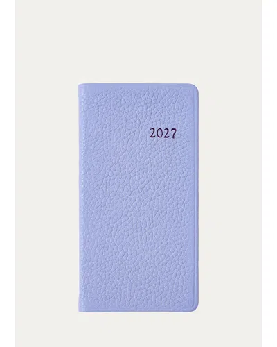 Graphic Image 2027 6" Leather Pocket Datebook In Blue