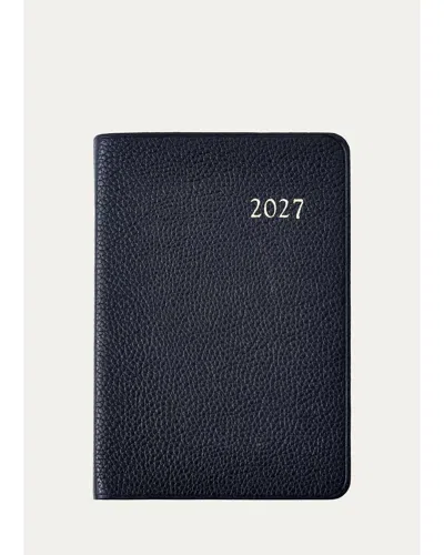 Graphic Image 2027 Leather Daily Journal In Blue