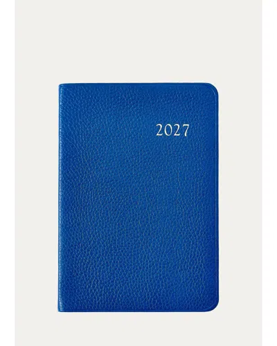 Graphic Image 2027 Leather Daily Journal In Blue
