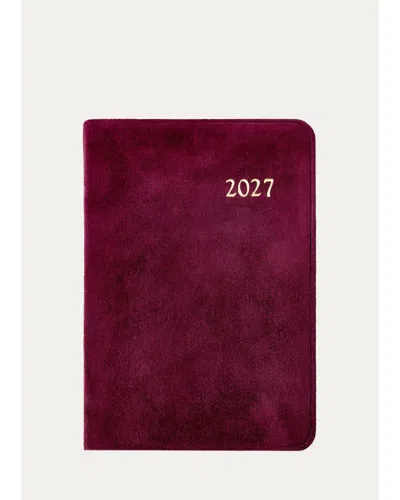 Graphic Image 2027 Leather Daily Journal In Purple