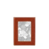 Graphic Image 4" X 6" Leather Studio Frame In Burgundy