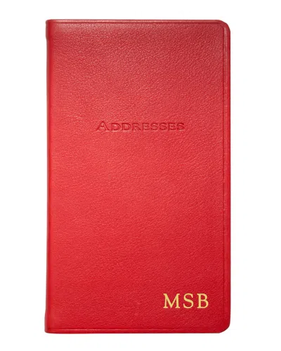 Graphic Image 5" Pocket Address Book In Red