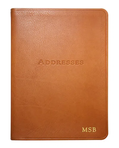 Graphic Image 7" Desk Address Book In British Tan