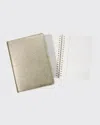 Graphic Image 7" Wire-o Notebook In Gold