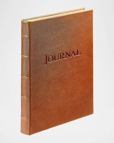 Graphic Image 9" Leather Hardcover Journal In Gold