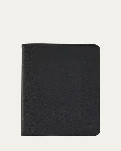 Graphic Image 9" Leather Refillable Notebook In Black