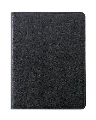 Graphic Image 9" Leather Wire-o-notebook In Black