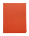 Graphic Image 9" Leather Wire-o-notebook In Orange