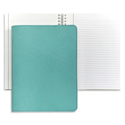 Graphic Image 9 Refillable Leather Journal In Blue