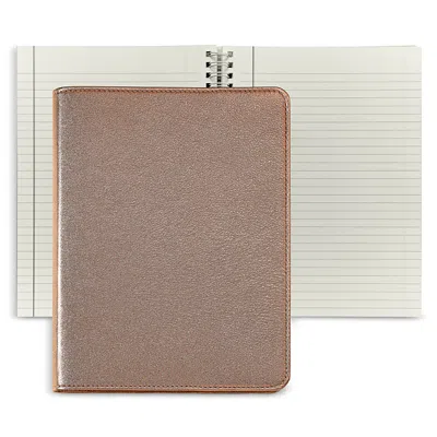 Graphic Image 9 Refillable Leather Journal In Brown
