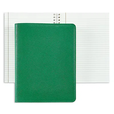 Graphic Image 9 Refillable Leather Journal In Green