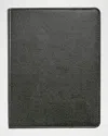 Graphic Image 9" Refillable Leather Notebook In Black