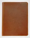 Graphic Image 9" Refillable Leather Notebook In Brown