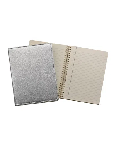 Graphic Image 9" Wire-o Notebook In Silver