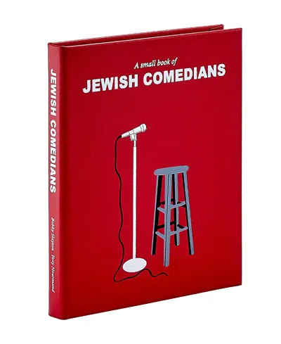 Graphic Image A Small Book Of Jewish Comedians Leather Bound Book In Red