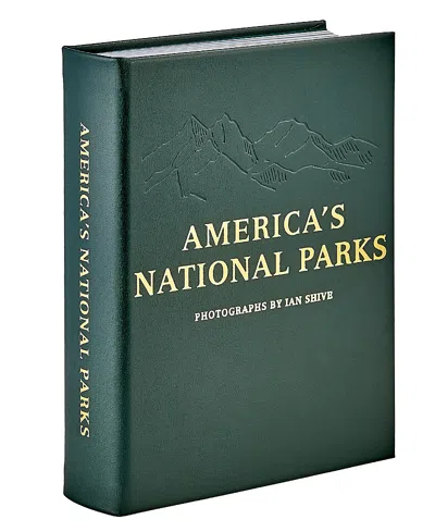 Graphic Image America's National Parks Leather Bound Book In Green