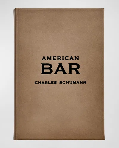Graphic Image American Bar Leather Edition Book In Neutral