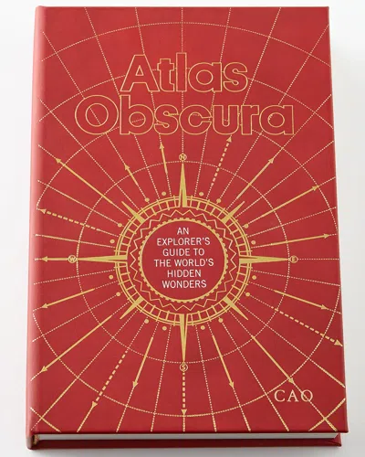 Graphic Image Atlas Obscura Book, Personalized In Red