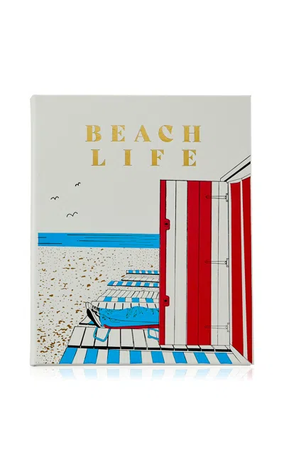 Graphic Image Beach Life Leather Hardcover Book In Multi