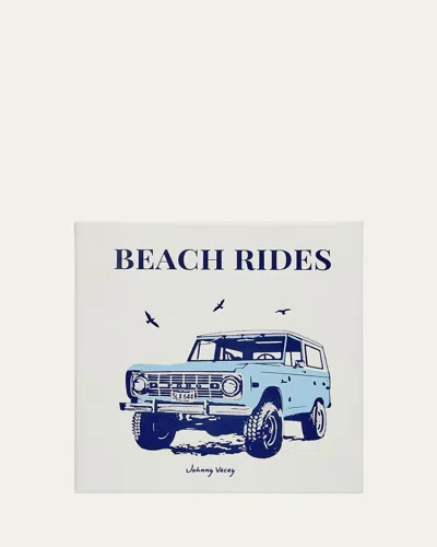 Graphic Image Beach Rides Leather-bound Book By Johnny Vacay