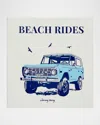 Graphic Image Beach Rides Leather-bound Book By Johnny Vacay